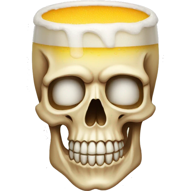beer in a skull emoji