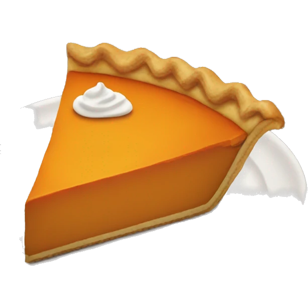 Pumpkin pie emoji