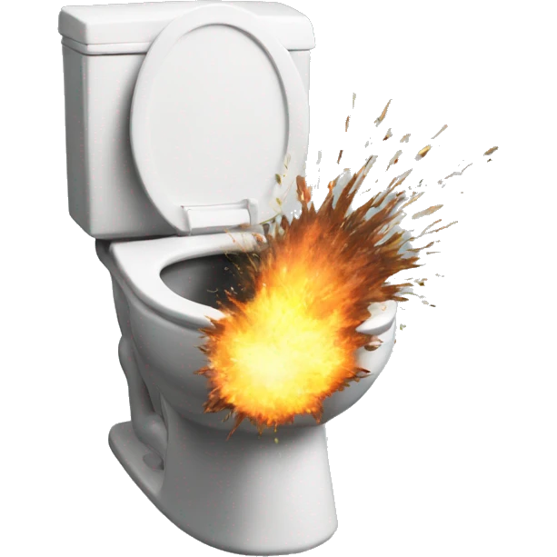 Exploding toilet  emoji