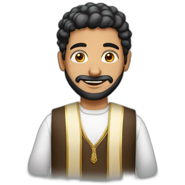 Guy with dishdasha Arabic suit emoji