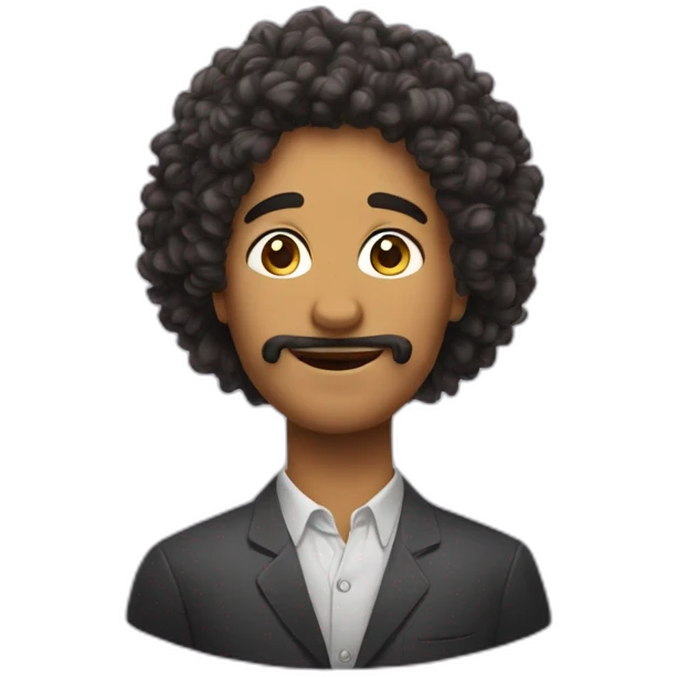 Cheveux bouclés emoji