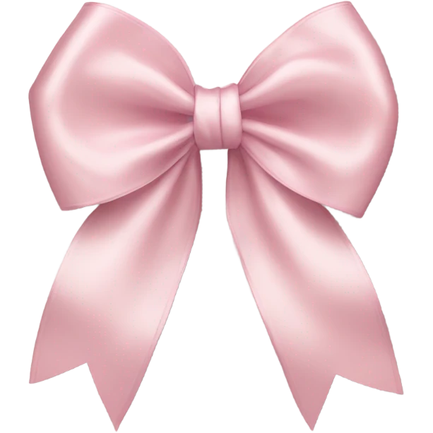 Light pink bows emoji