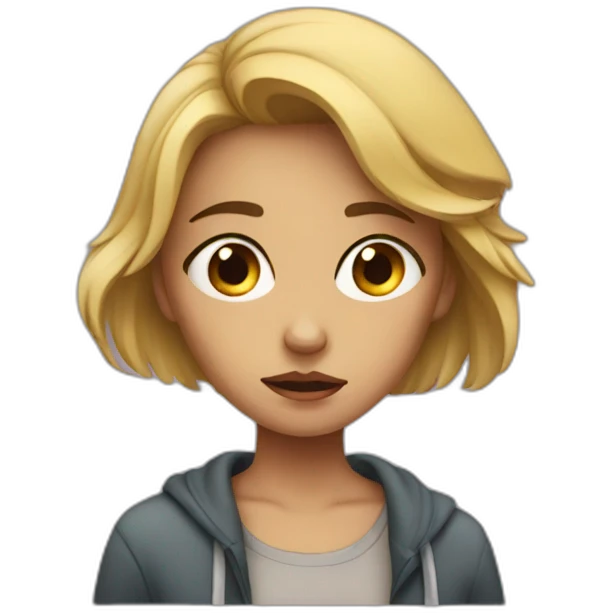 depression-girl emoji