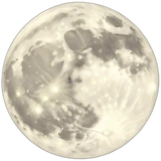 Une lune emoji