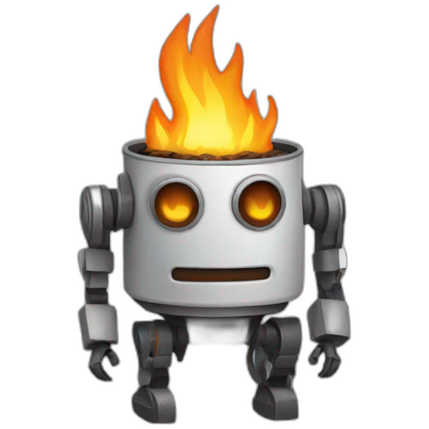 campfire robot emoji