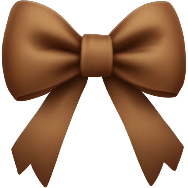 Brown bow emoji