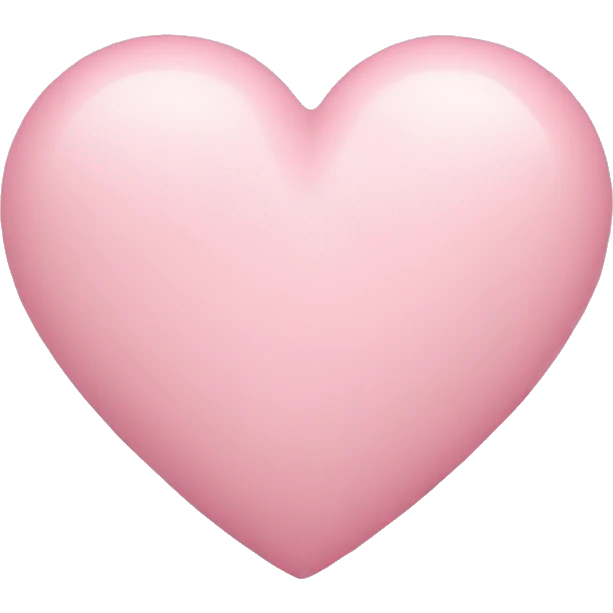 Pastel pink heart emoji