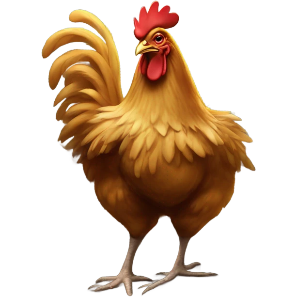 Chicken in poo emoji