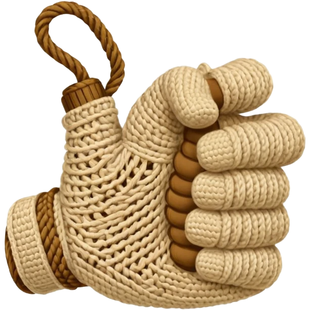 crochet thumbs down emoji