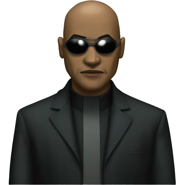 Morpheus from the matrix emoji