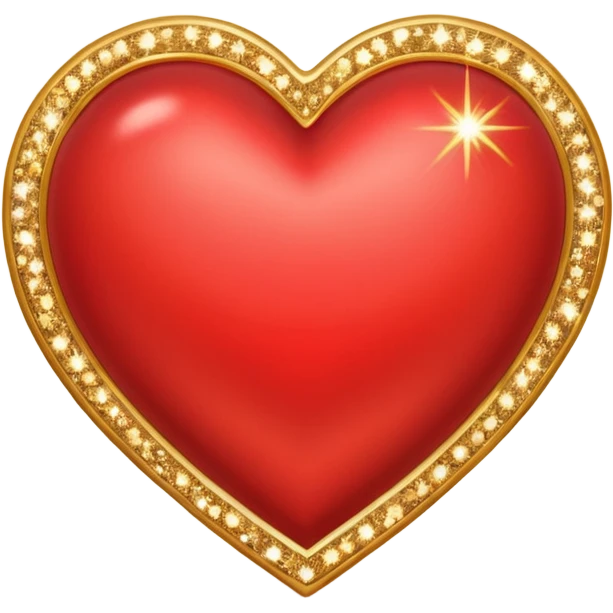heart surrounded by sparkles, representing a happy feeling emoji