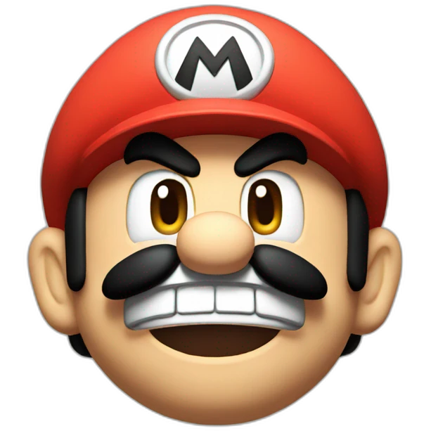 Mario angry emoji
