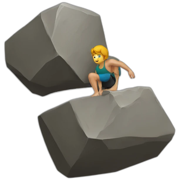 Bouldering emoji