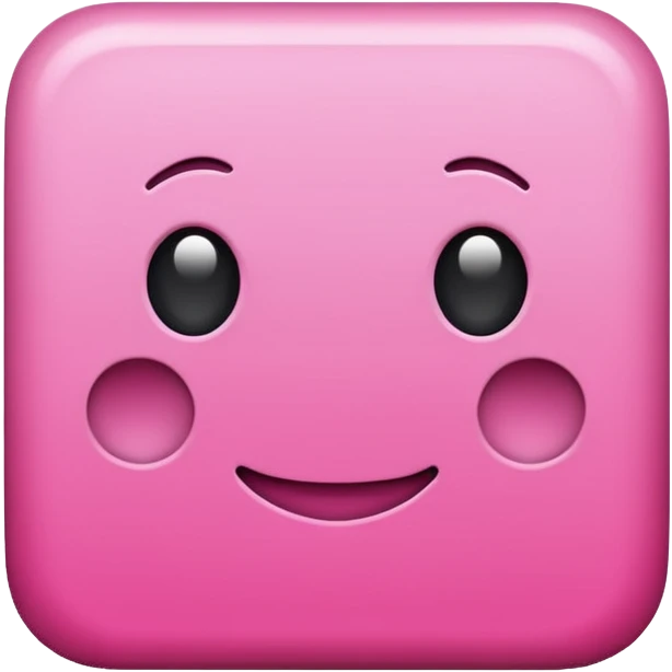empty pink square emoji
