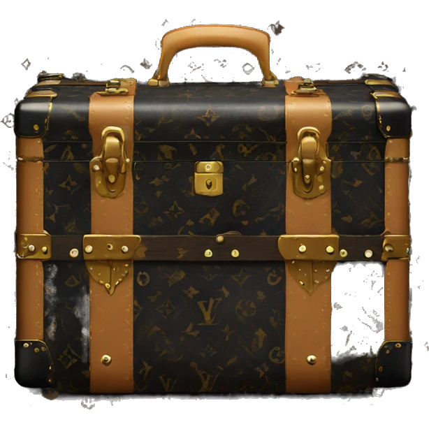 Black Luis Vuitton Trunk emoji