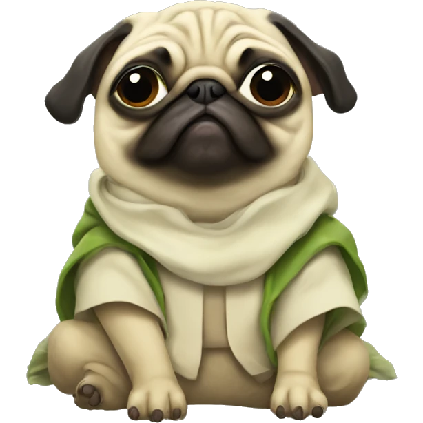 Yoda pug emoji