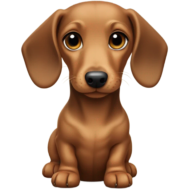 Dachshund puppy emoji