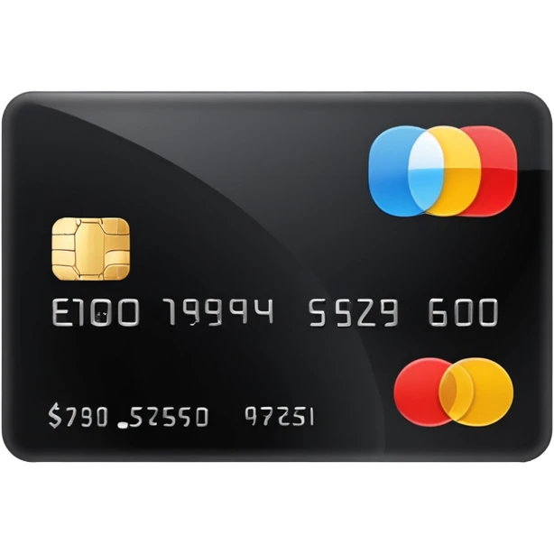 black credit card, no text, no numbers emoji