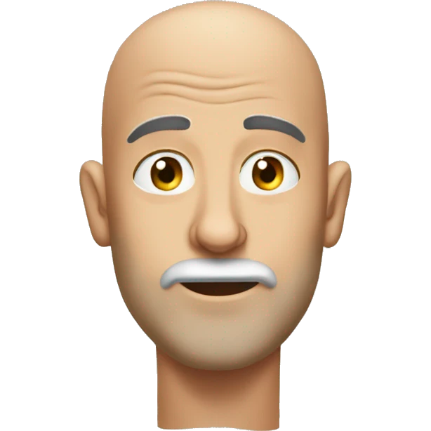 skibidi toilet bald man only head emoji