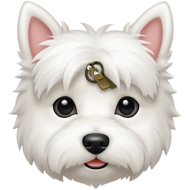 Tiny westie dog emoji