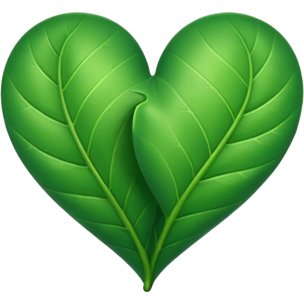 leaf heart emoji