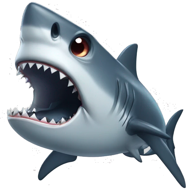 Shark crying emoji