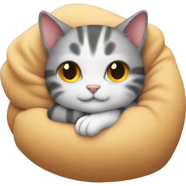 Cat cuddles emoji