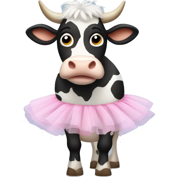 cow in a tutu emoji