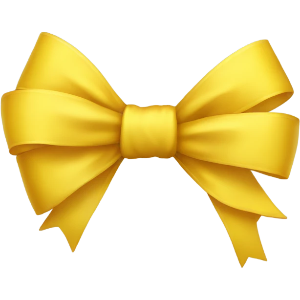 yellow bow emoji