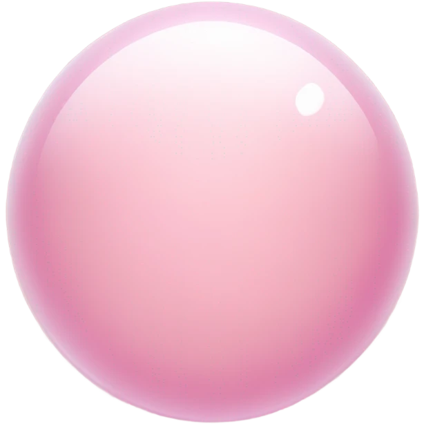Pastel pink bubble  emoji