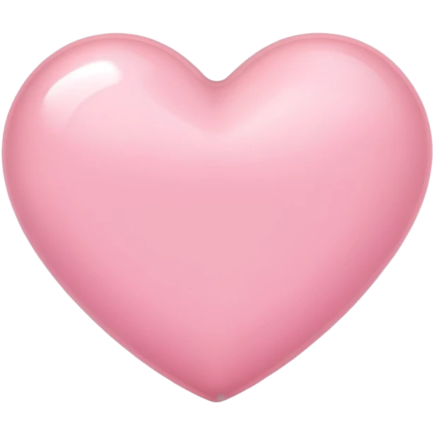 светло-розовое сердце emoji