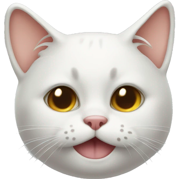 Cat having sugar in nose emoji