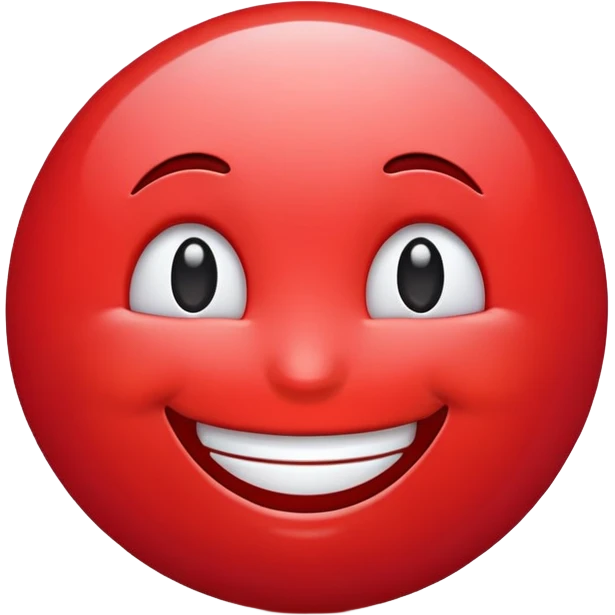 red smiling face emoji emoji