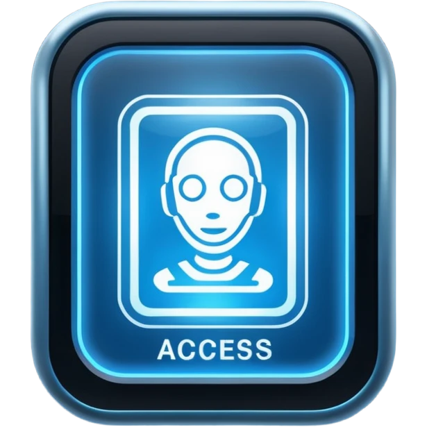Access granted on a screen  emoji