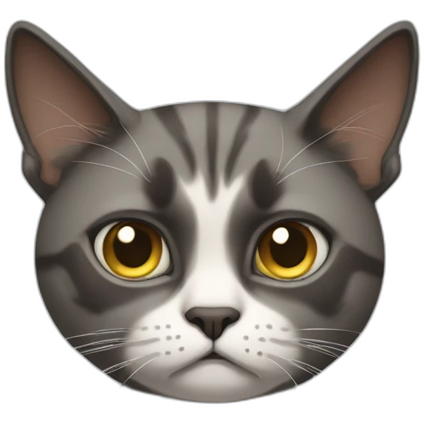grumpy skinny cat emoji