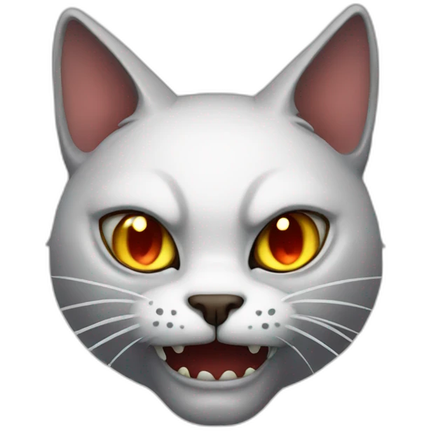 Demonic cat emoji