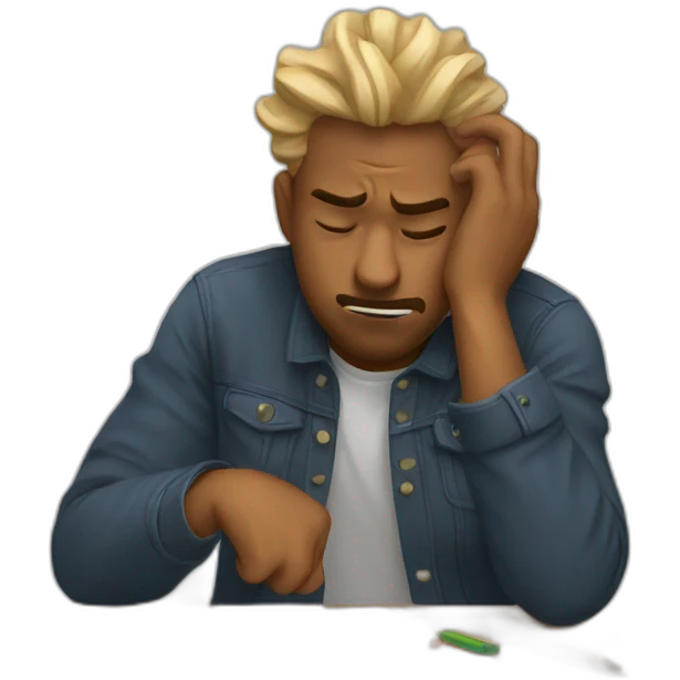 stressed artist emoji