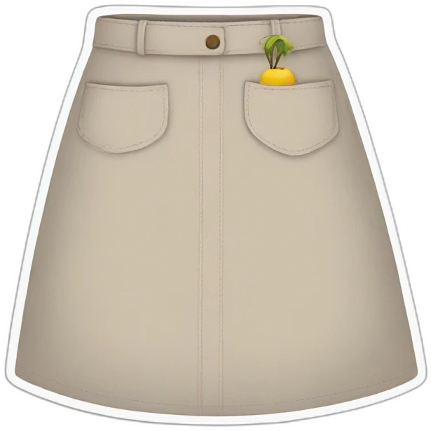 pocket long skirt emoji