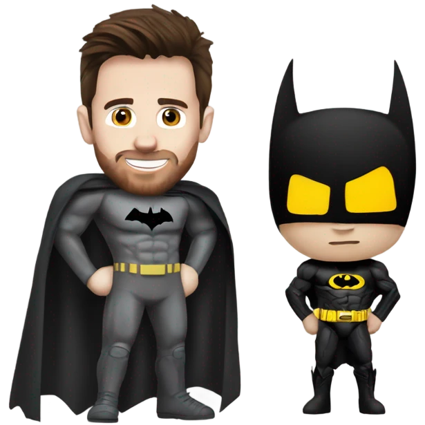 Messi with batman emoji
