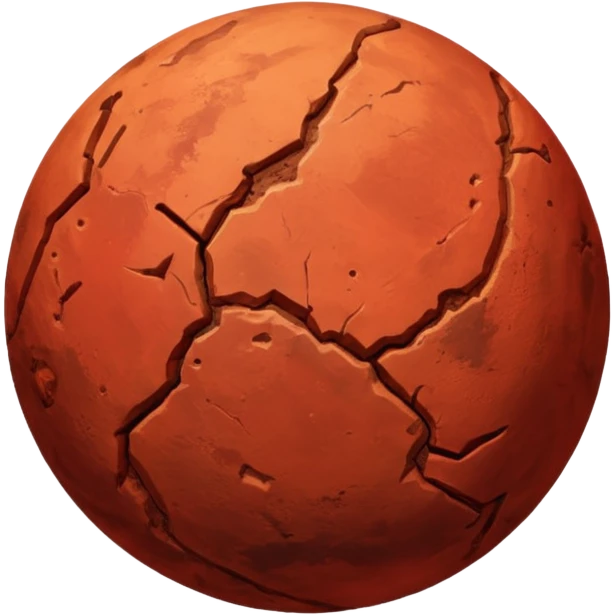 planet mars in space emoji