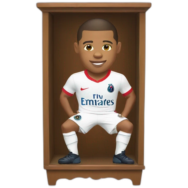 Mbappe dans un armoire emoji