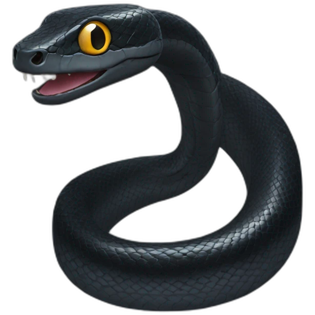 Black snake emoji