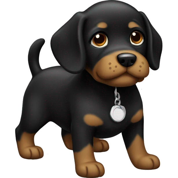 cachorro preto emoji