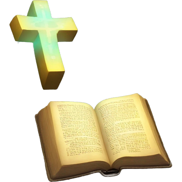 Bible glowing emoji