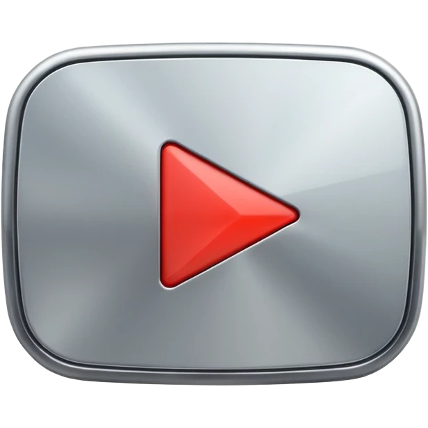 silver youtube play button emoji