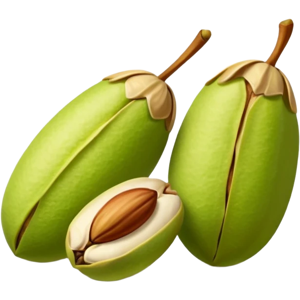 raw pistachionatural and organic emoji