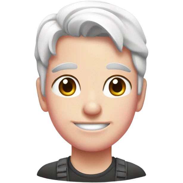 grato blanco con moño rosa emoji