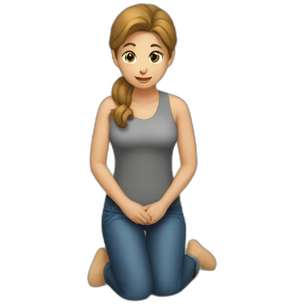 man-on-knees-facing-woman emoji