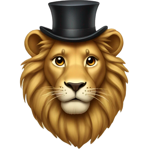lion with tophat emoji