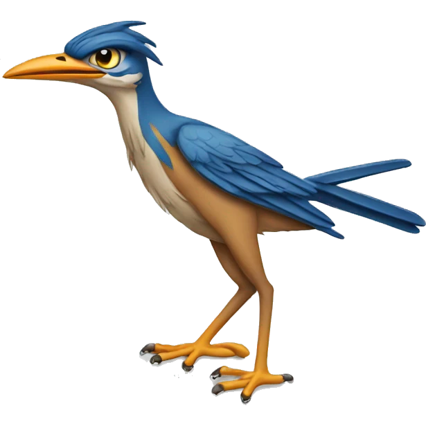 road runner holding a banner emoji